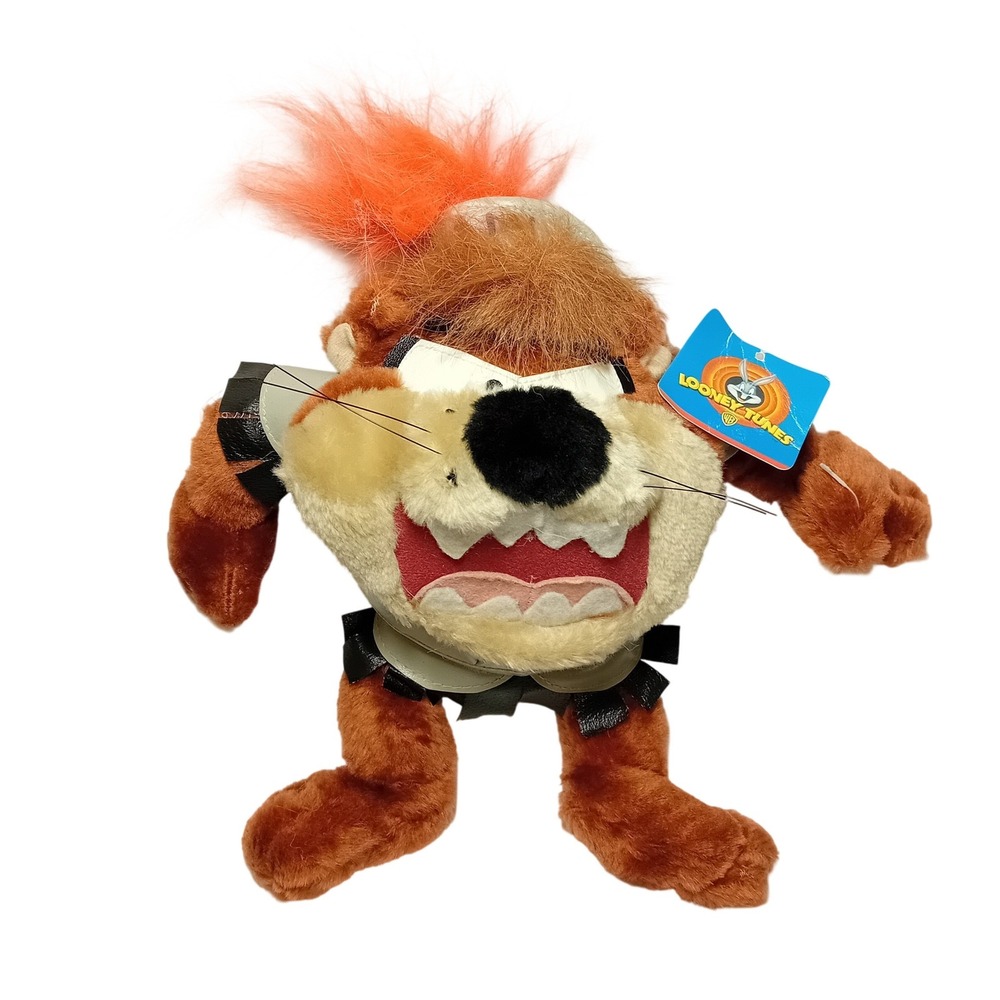 NEW 1997‎ Vintage Looney Tunes Taz Tasmanian Devil Plushie Roman Gladiator READ